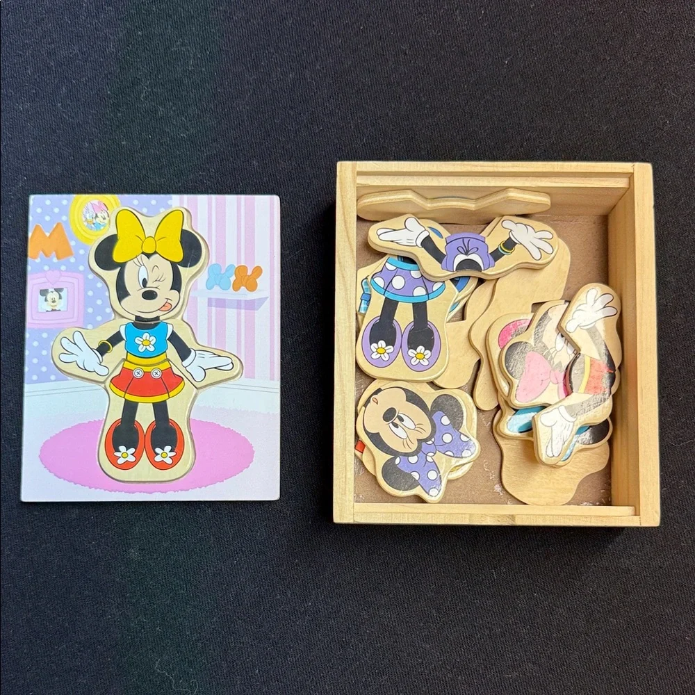 Melissa & Doug Minnie Mouse Wooden Puzzle - Vibrant Colors